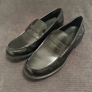Coach Black Leather Loafers